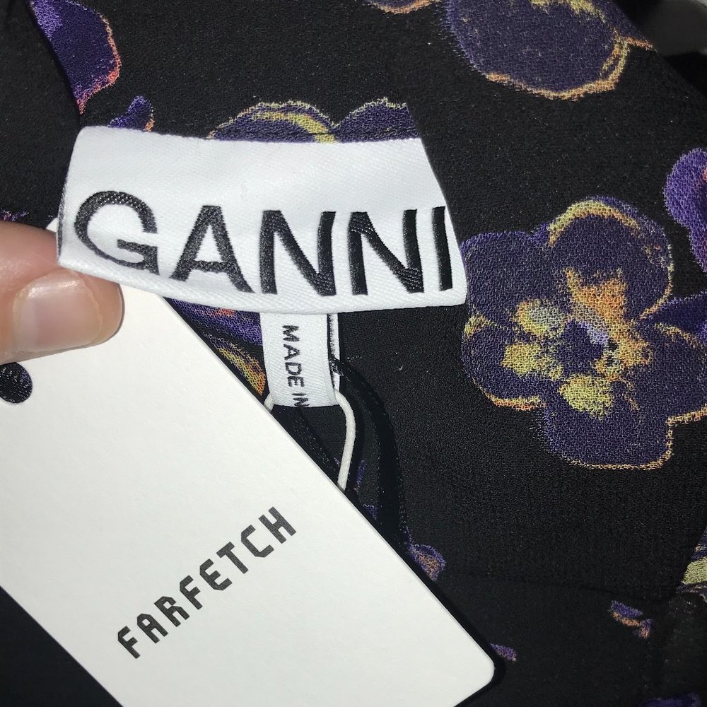 GANNI MAXI FLORAL SKIRT